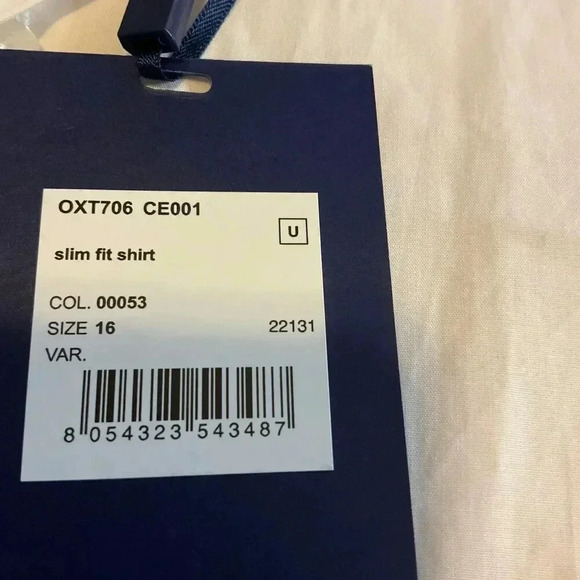 NWT Cavalli Class White Mens Long Sleeve Button Down Dress Shirt Size 16 - Picture 4 of 9